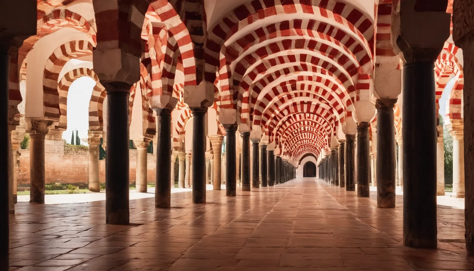 Horseshoe arches of the Mezquita in Córdoba
